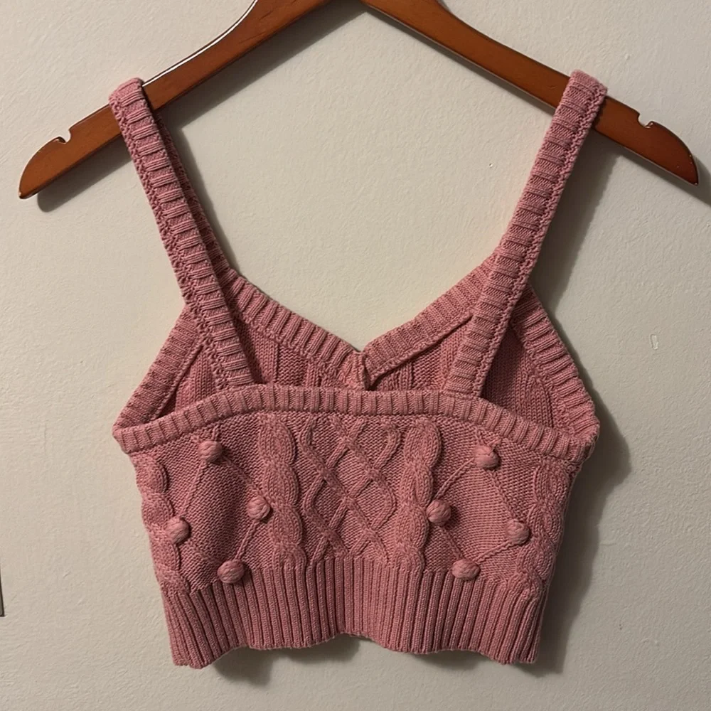 Forever 21 Pink Textured Tank Top
